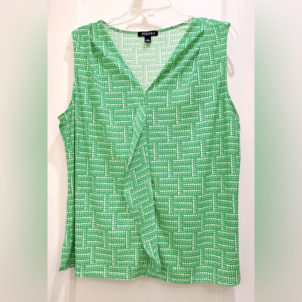 Roz & Ali Tank/Shell with ruffle front